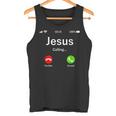 Jesus Is Calling 面白いイエスキリストギフト タンクトップ