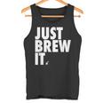 Just Brew It おもしろコーヒーシャツ タンクトップ