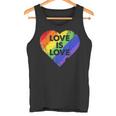Lgbt Love Is Lovetシャツレトロハートゲイレズビアンプライド月間 タンクトップ