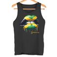Lips Jamaican Flag Jamaica Love Travelacation タンクトップ