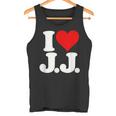 I Love Heart JJ Jj J J イニシャル タンクトップ