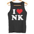 I Love Nk Initials I Heart NK First Last Name N K タンクトップ