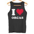 I Love Orcas タンクトップ