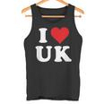 I Love Uk Initials I Heart UK First Last Name U K タンクトップ