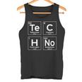 Música Techno Tabla Periódica De Elementos Rave Camiseta sin mangas