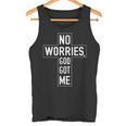 No Worries God-Got Me キリスト教 宗教 信仰 イエス 聖書 タンクトップ