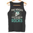 Theoices In My Head ロックコレクター ジオードハンター 地質学 タンクトップ