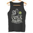 Pickleball Player 猫オーナーピックルボール キティ好きの服 タンクトップ
