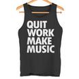 Quit Work Make Music 半袖 タンクトップ