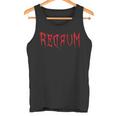 Redrum 怖い不気味な血まみれのハロウィンtシャツ2 タンクトップ