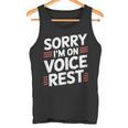 Sorry I'm Onoice Rest ボーカル合唱団の歌手休憩 タンクトップ