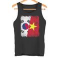 South Korea Vietnam Half Flag South Korean Vietnamese Jersey Tank Top