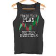 Trade Your Plan Not Your Emotions トレーディング投資家トレーダー株式証券取引所 タンクトップ