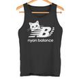 「Nyan Balance」ニャンバランス グラフィック かわいい ねこ タンクトップ