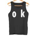「Ok」面白い デザイン 語録 ネタ おもしろ 漢字 Ok タンクトップ