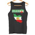 イランライオン太陽旗、イラン地図、イラン、イランの旗、イランの旗。 タンクトップ