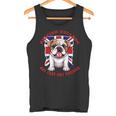 イングリッシュブリティッシュブルドッグ ユニオンジャックフラッグ ドッグオーナー タンクトップ