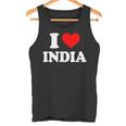 インド I Heart India I Love India タンクトップ