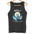 オオカミは私の精神 野生動物ファンのためのアニマル服 タンクトップ