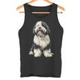 オールドイングリッシュシープドッグ 犬 ペット アートワーク オールドイングリッシュシープドッグ タンクトップ