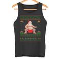 クリスマスセータースタイル サンタ相撲 アグリークリスマス 長袖tシャツ タンクトップ