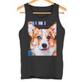 コーギー・ポートレート キュビズム・アート タンクトップ