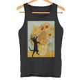 ゴッホ ひまわり 面白い 猫 アート 絵画 タンクトップ