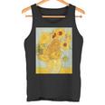 ゴッホのひまわりアートアーティスト向け タンクトップ