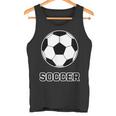 サッカー（サッカー部）Soccer 部活 クラブ【サッカーボール】スポーツ フットボール グッズ ウェア イラスト タンクトップ
