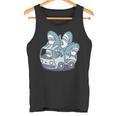 サメがたくさんトラックに 長袖tシャツ タンクトップ