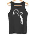 シェットランド・シープドッグ ポートレート シルエット 犬 シェルティー・ドッグ タンクトップ