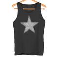 シルバー 星 5つの突起 タンクトップ