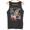 セクシーガールグラフィックtシャツ セクシーなブロンドメカニックピンナップガール タンクトップ