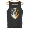 セントバーナード 犬 グラフィック ペット アートワーク セントバーナード タンクトップ