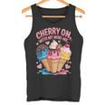 チェリー・オン・ウィズ・マイ・ミニ・ミー・アイスクリーム・ラブ タンクトップ