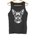 チワワ アート デザイン 犬 モチーフ かわいい チワワ 大好き タンクトップ