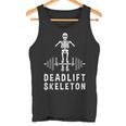 デッドリフトスケルトン-面白いジム タンクトップ