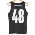 ナンバーフォーティーエイト 48 スポーツチーム制服 誕生日 48 タンクトップ