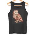 ハート柄の奇抜なパッチワークフクロウ タンクトップ