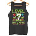 バースデーボーイシャツ レベル7 ロック解除 7歳の誕生日 男の子 タンクトップ