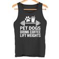 ペット 犬 ドリンク コーヒー リフト ウェイト 面白い ジム ワークアウト タンクトップ