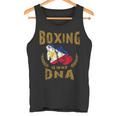 ボクシングは私の Dna にある フィリピン国旗のボクシング グローブ タンクトップ