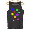 ポップ Dots カラフルドット 水玉【Pop】模様プリント アート おしゃれ タンクトップ