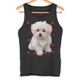 マルチーズ 犬 オーナー ラバー デザイン 子犬 ハート デザイン タンクトップ