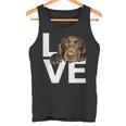 ラブラドールラブチョコレートラボラバー タンクトップ