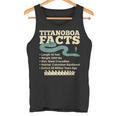 古代最強蛇ティタノボア解説 Titanoboa Facts 恐竜時代雑学 科学学習 タンクトップ