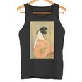 喜多川歌麿「婦女人相十品 ポペンを吹く娘」 タンクトップ
