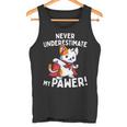 猫に言わせると、Don't Underestimate My Pawer Pun Cat（私の肉球を甘く見ないで）。 タンクトップ