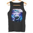銀河 イルカ 宇宙 地球 海 タンクトップ