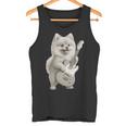 面白いtシャツ ポメラニアン 犬 ギター イヌ メンズ 犬好き グッズ かわいい おもしろ 面白い 服 ネタ 長袖tシャツ タンクトップ